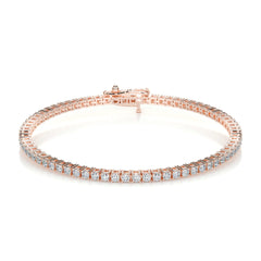 2.5 TCW Round Moissanite Tennis Bracelet