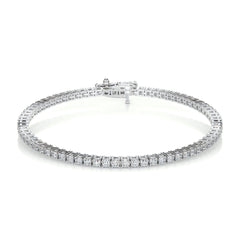 2.5 TCW Round Moissanite Tennis Bracelet