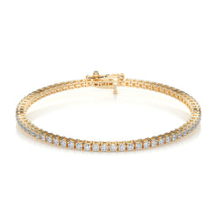 2.5 TCW Round Moissanite Tennis Bracelet