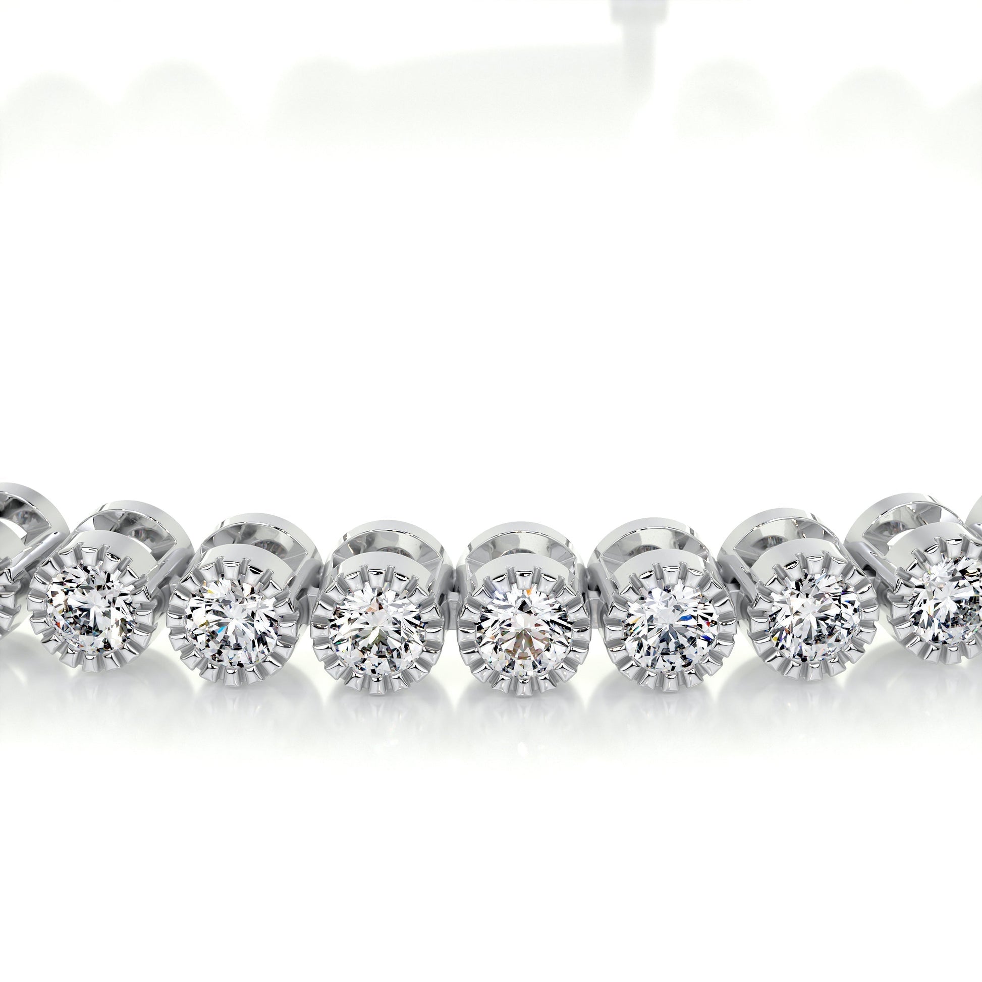 1.5 TCW Round Moissanite Tennis Bracelet