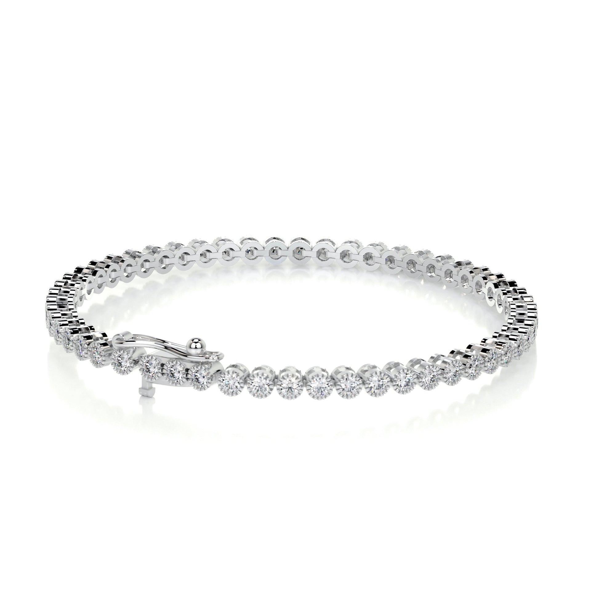 1.5 TCW Round Moissanite Tennis Bracelet