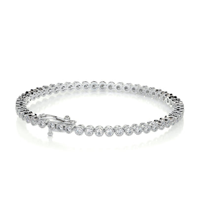 1.5 TCW Round Moissanite Tennis Bracelet