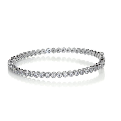 1.5 TCW Round Moissanite Tennis Bracelet