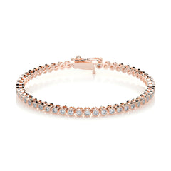 1.5 TCW Round Moissanite Tennis Bracelet
