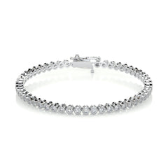 1.5 TCW Round Moissanite Tennis Bracelet