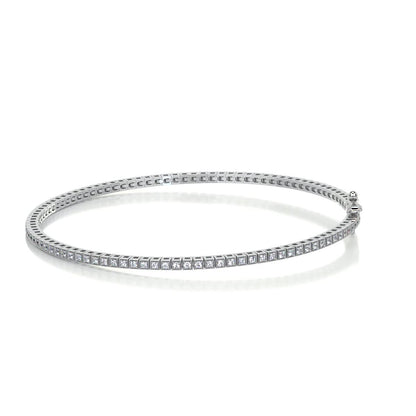 1 TCW Round Moissanite Tennis Bracelet