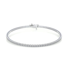 1 TCW Round Moissanite Tennis Bracelet