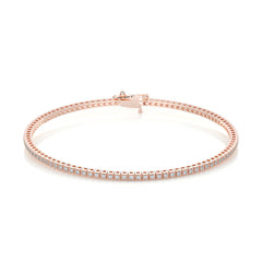 1 TCW Round Moissanite Tennis Bracelet