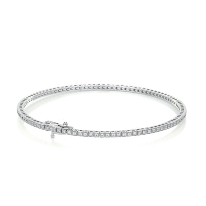 2 TCW Round Moissanite Tennis Bracelet