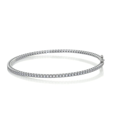 2 TCW Round Moissanite Tennis Bracelet