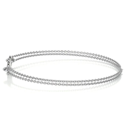 0.07 TCW Round Moissanite Infinity Beaded Bracelet
