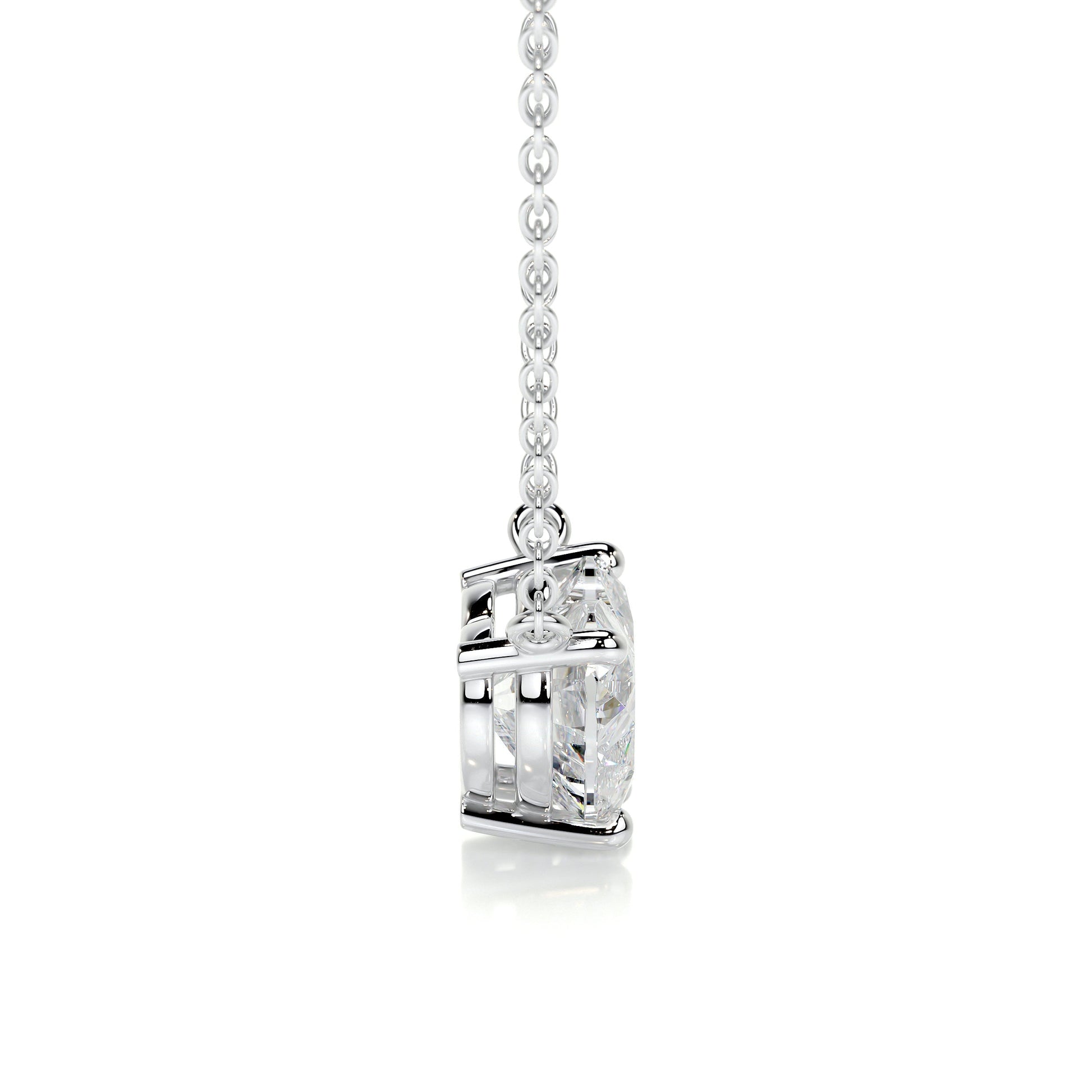 1 CT Heart Moissanite Solitaire Necklace