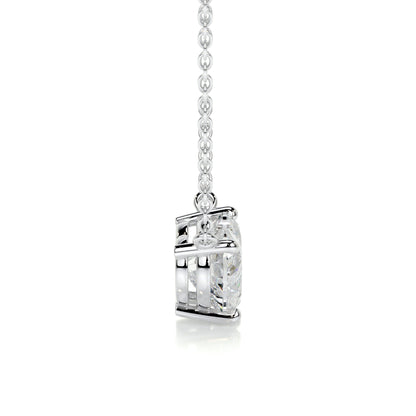 1 CT Heart Moissanite Solitaire Necklace