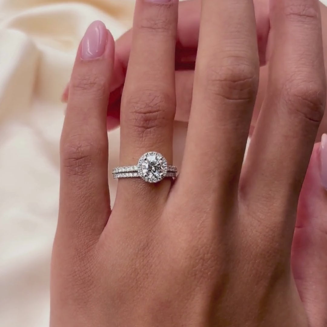 0.45 TCW Round Full Eternity Moissanite Wedding Band