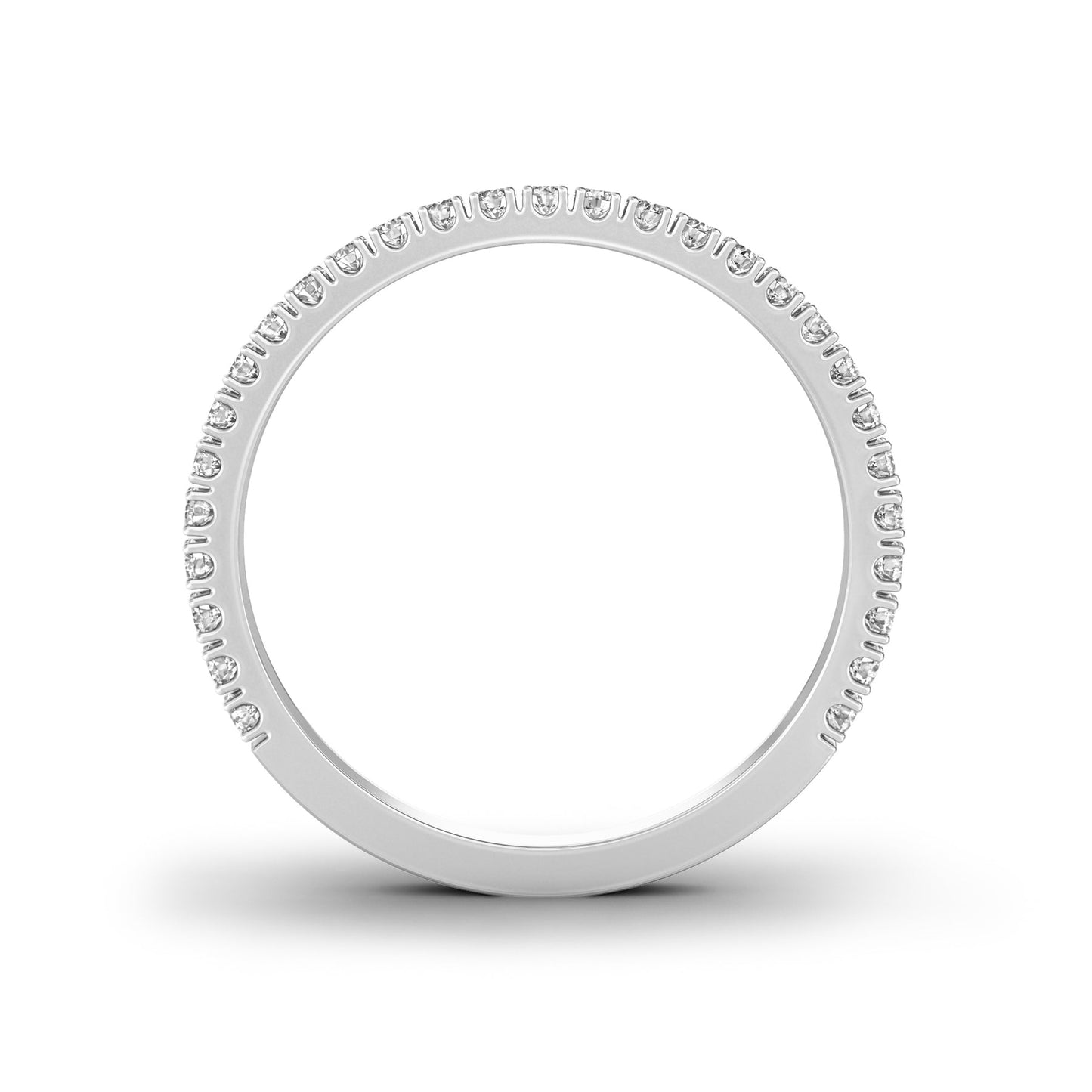 0.35 TCW Round Full Eternity Moissanite Wedding Band