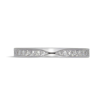 0.2 TCW Round Channel Setting Moissanite Wedding Band