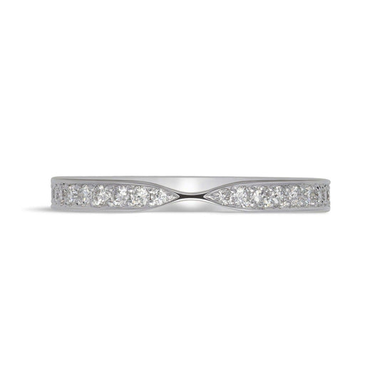 0.2 TCW Round Channel Setting Moissanite Wedding Band
