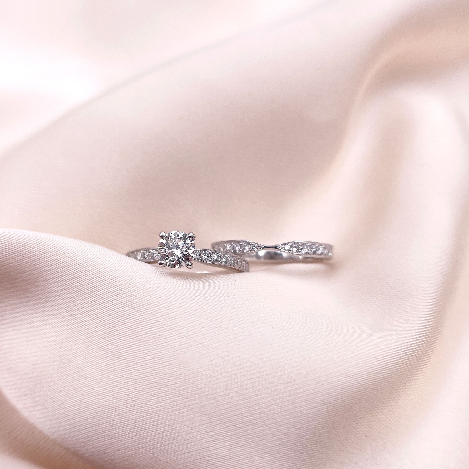 0.2 TCW Round Channel Setting Moissanite Wedding Band