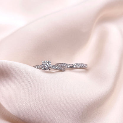 0.2 TCW Round Channel Setting Moissanite Wedding Band