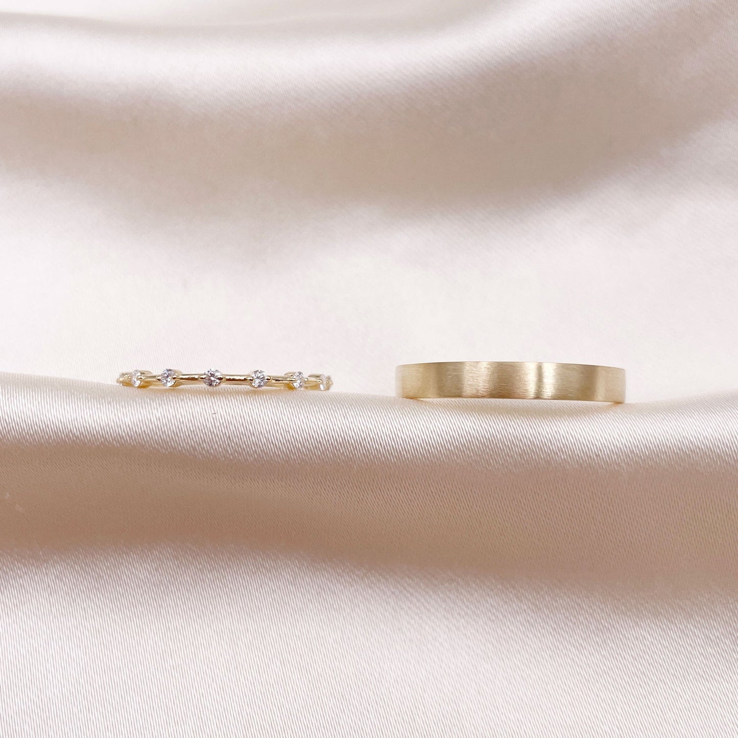 0.3 TCW Round Dainty Moissanite Wedding Band
