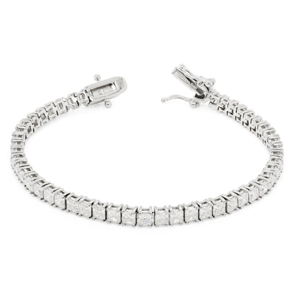 16.80 TCW Princess Moissanite Tennis Bracelet