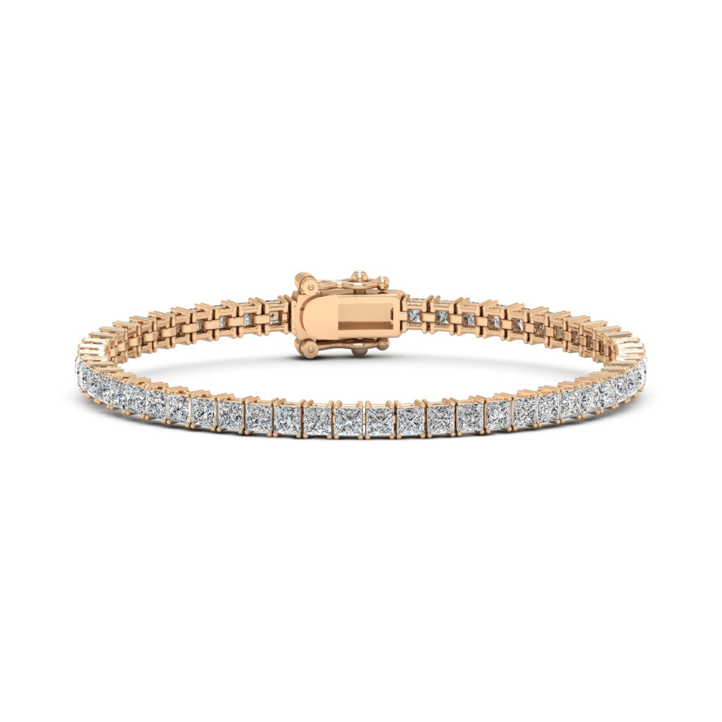 16.80 TCW Princess Moissanite Tennis Bracelet
