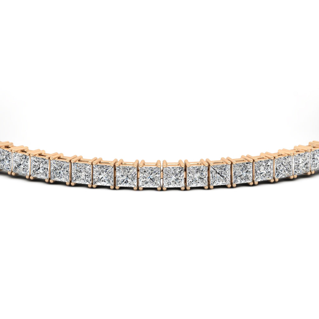 16.80 TCW Princess Moissanite Tennis Bracelet