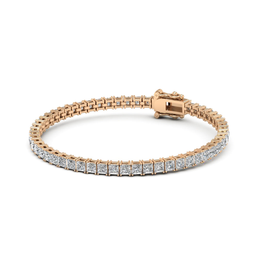 16.80 TCW Princess Moissanite Tennis Bracelet