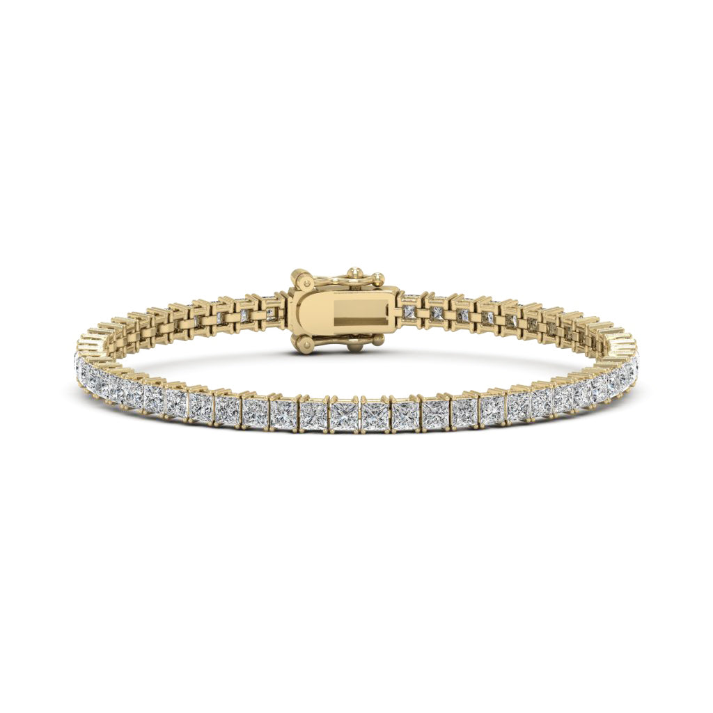 16.80 TCW Princess Moissanite Tennis Bracelet
