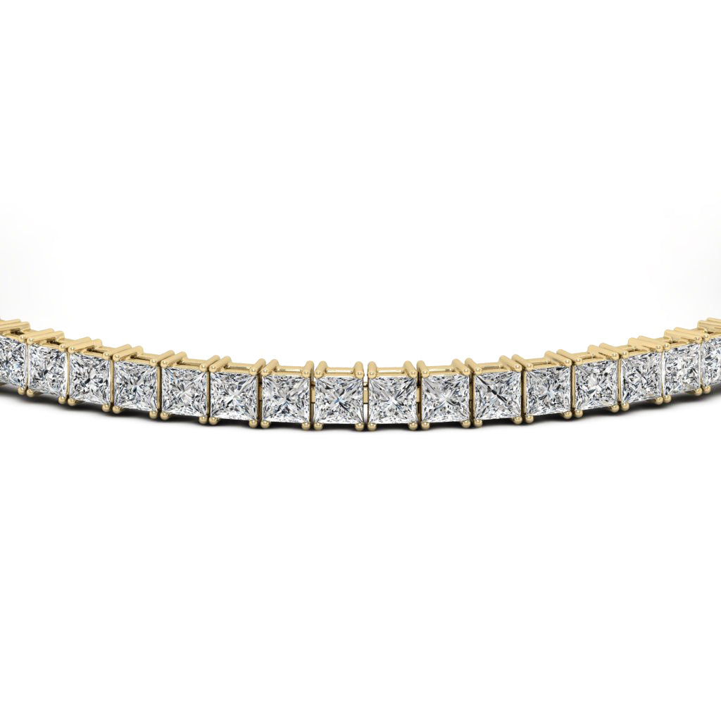16.80 TCW Princess Moissanite Tennis Bracelet