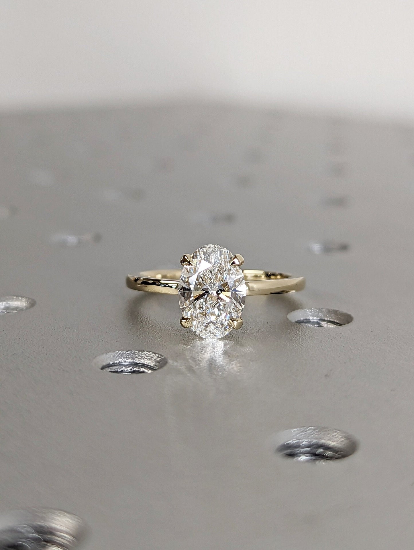 1.2 CT Round Solitaire Moissanite Engagement Ring