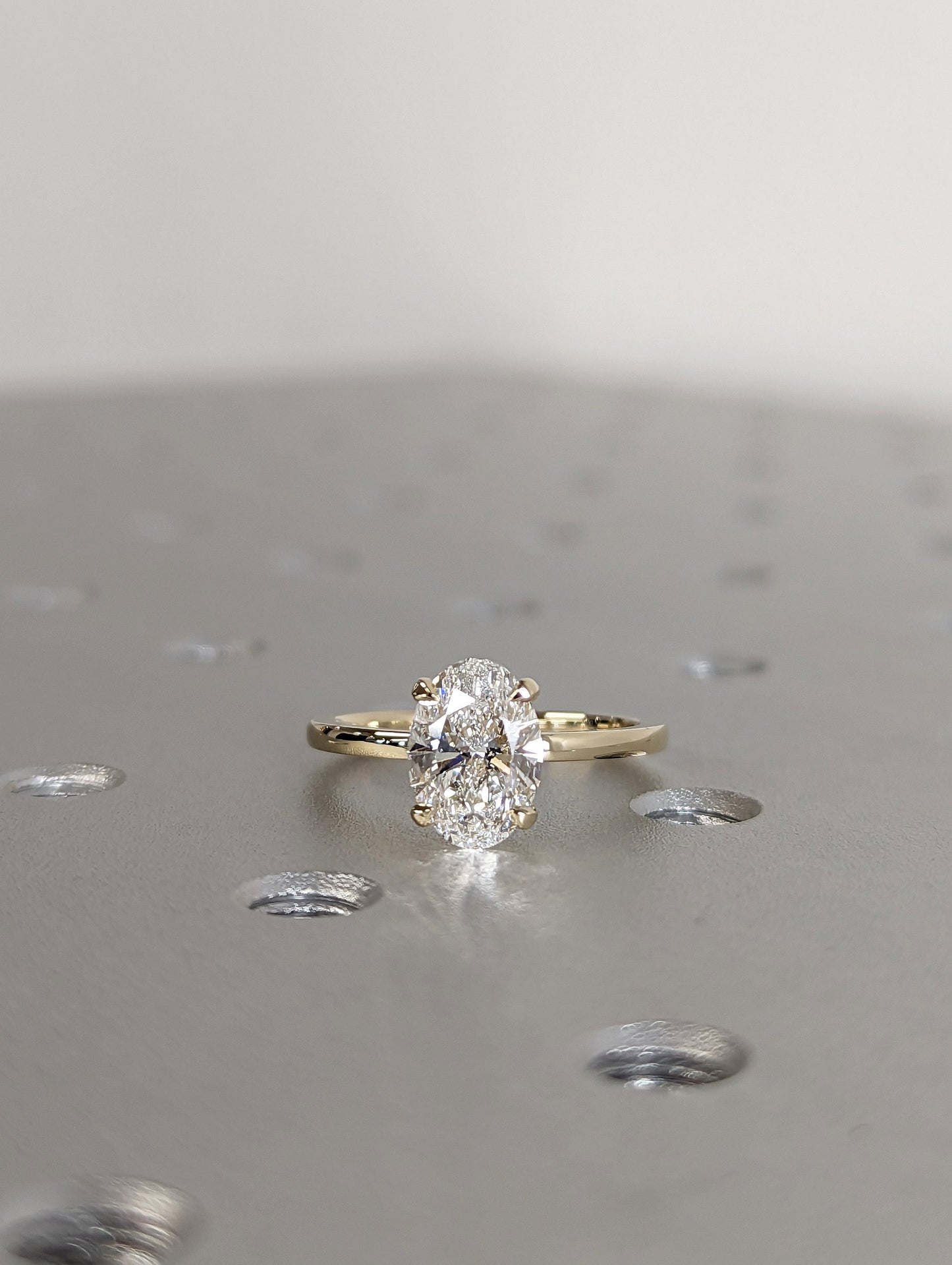 1.2 CT Round Solitaire Moissanite Engagement Ring