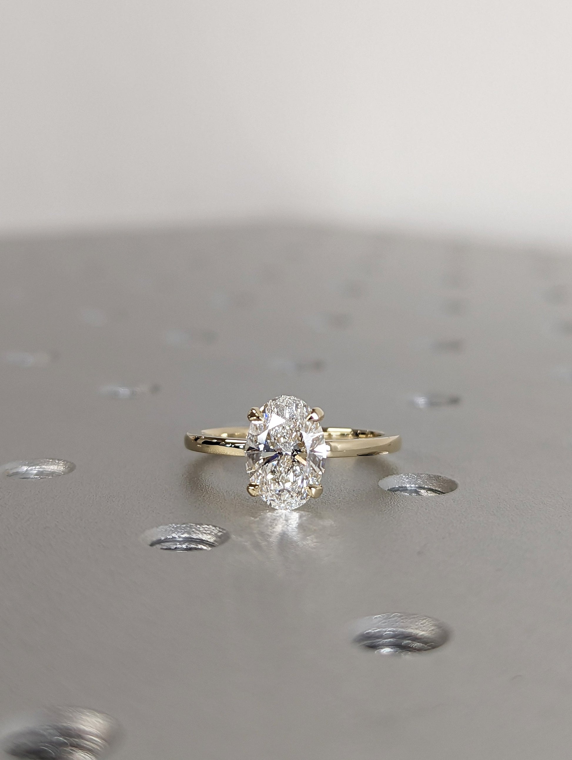 1.2 CT Round Solitaire Moissanite Engagement Ring