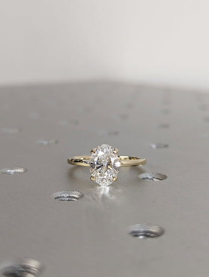 1.2 CT Round Solitaire Moissanite Engagement Ring