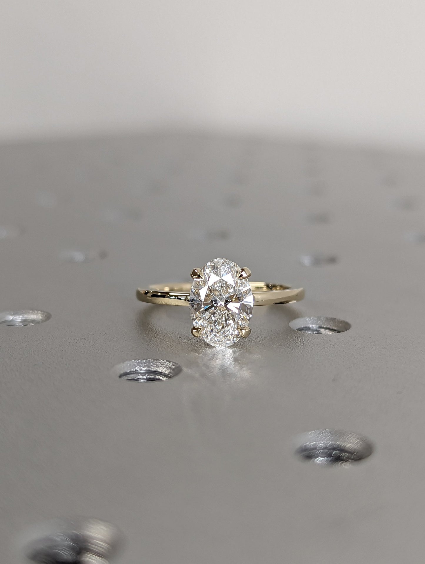 1.2 CT Round Solitaire Moissanite Engagement Ring