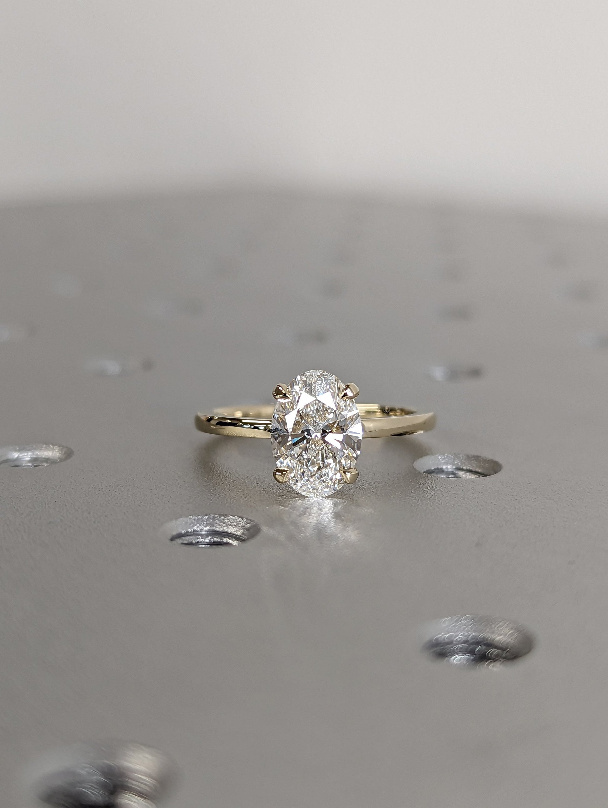 1.2 CT Round Solitaire Moissanite Engagement Ring