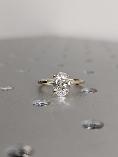 1.2 CT Round Solitaire Moissanite Engagement Ring