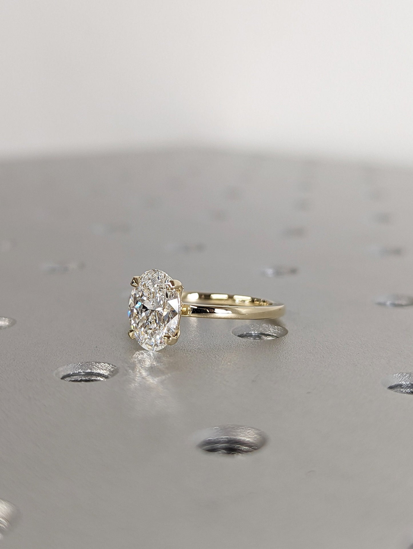 1.2 CT Round Solitaire Moissanite Engagement Ring