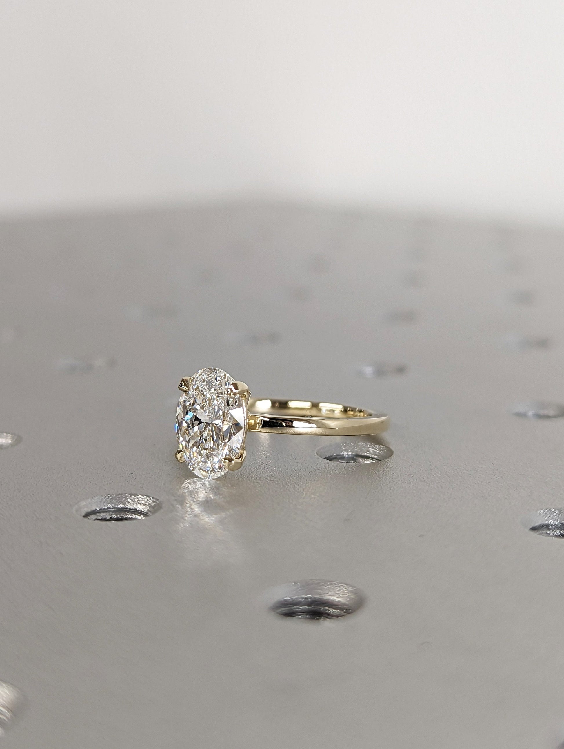 1.2 CT Round Solitaire Moissanite Engagement Ring