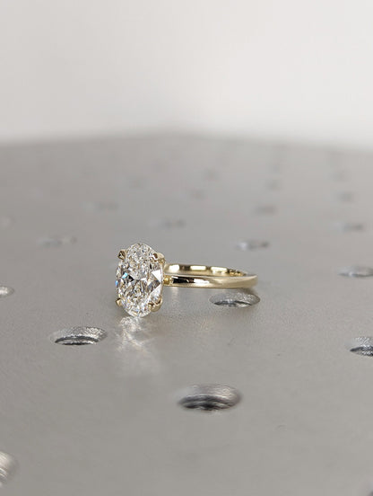 1.2 CT Round Solitaire Moissanite Engagement Ring