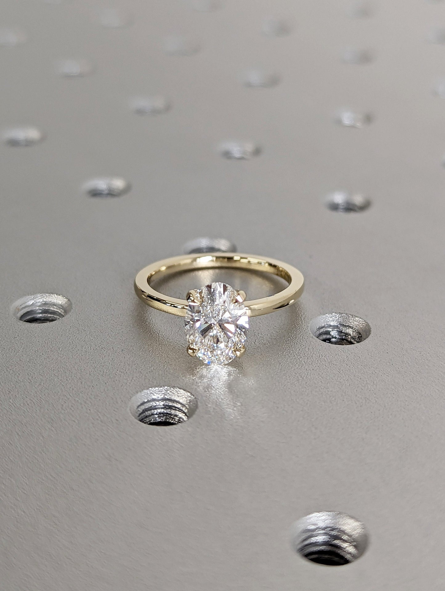 1.2 CT Round Solitaire Moissanite Engagement Ring