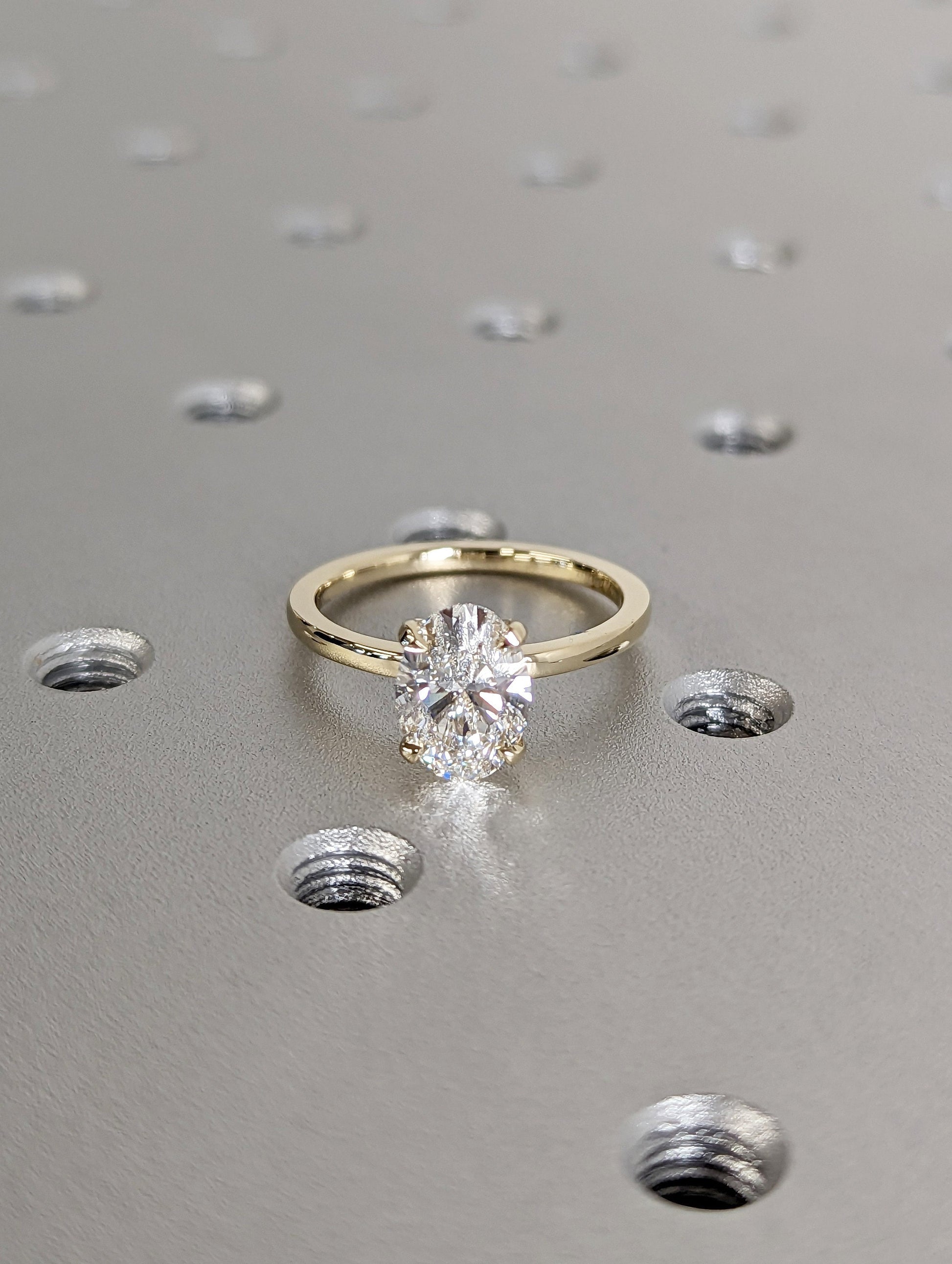 1.2 CT Round Solitaire Moissanite Engagement Ring