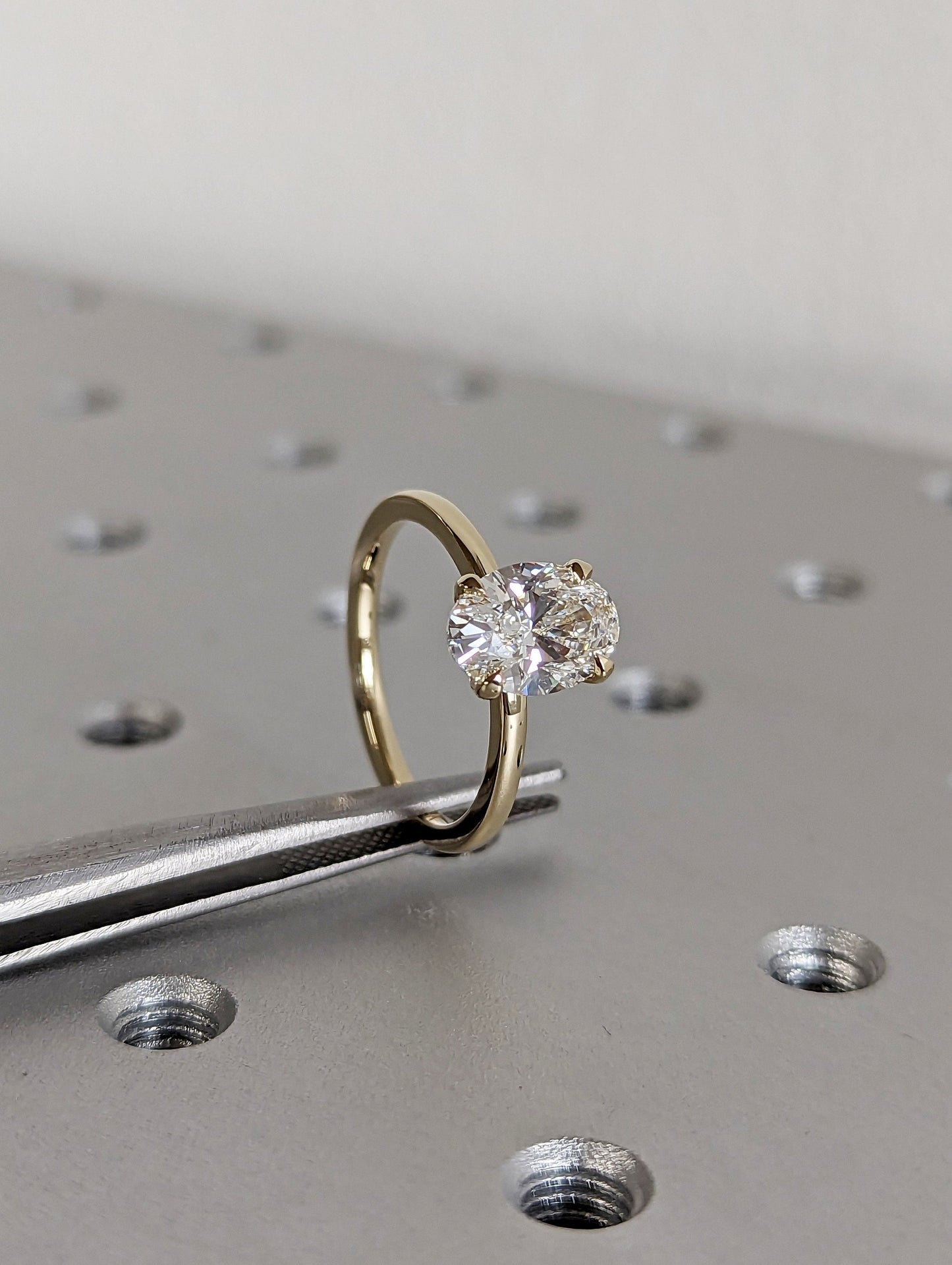 1.2 CT Round Solitaire Moissanite Engagement Ring
