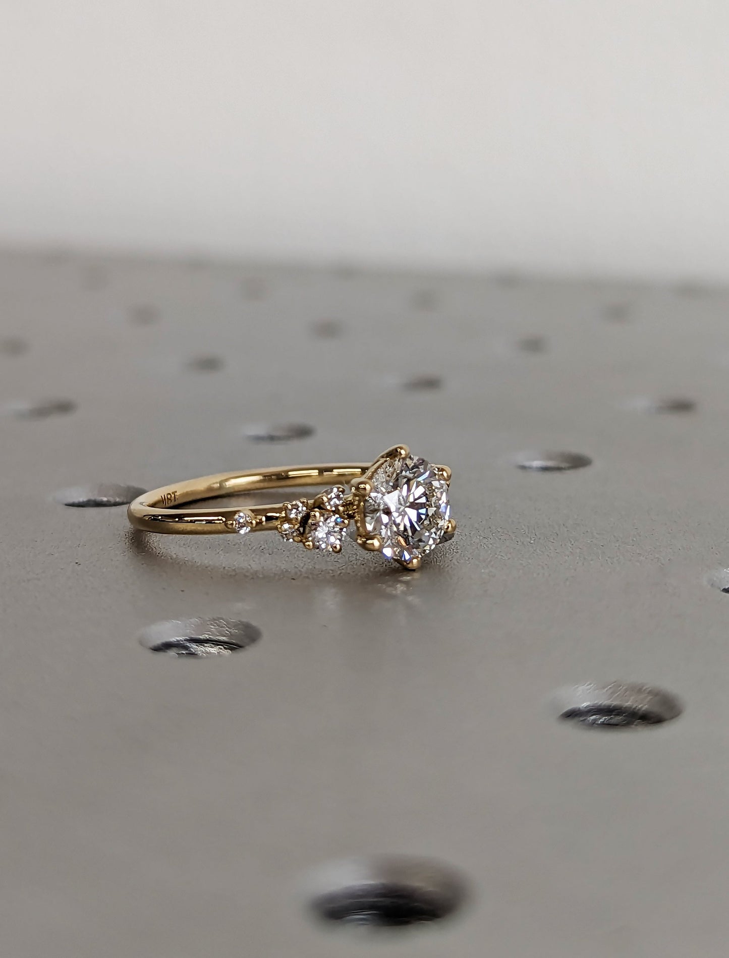 1.2 CT Round Solitaire Moissanite Engagement Ring