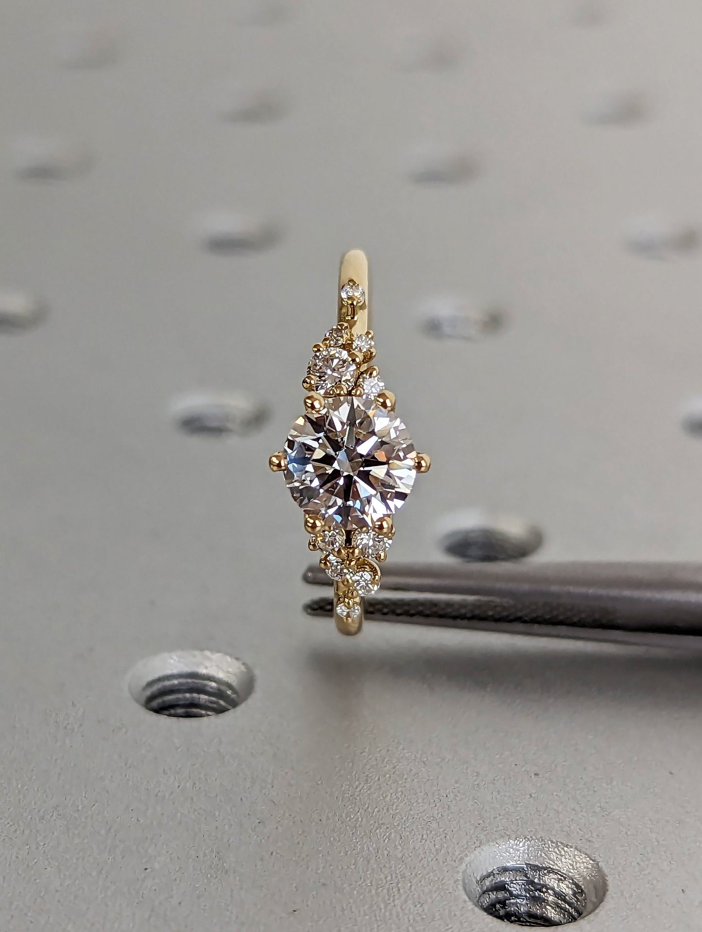 1.2 CT Round Solitaire Moissanite Engagement Ring