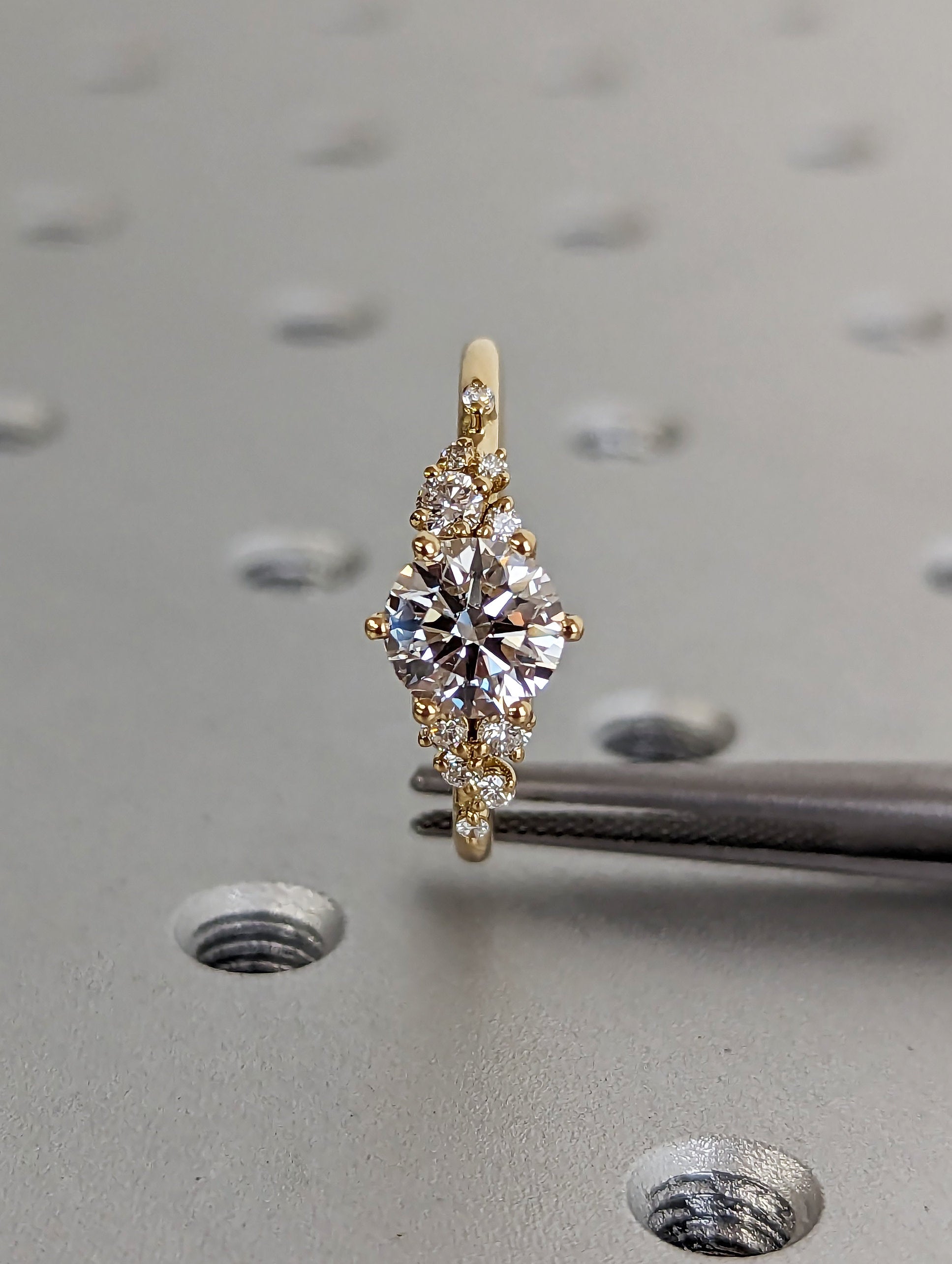 1.2 CT Round Solitaire Moissanite Engagement Ring