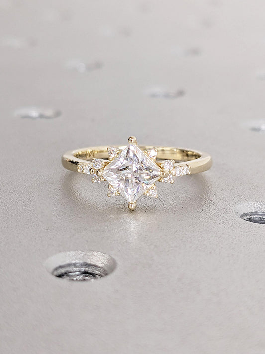 1.2 CT Round Solitaire Moissanite Engagement Ring