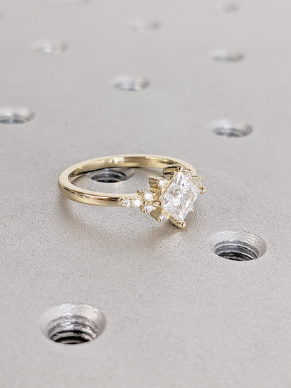 1.2 CT Round Solitaire Moissanite Engagement Ring