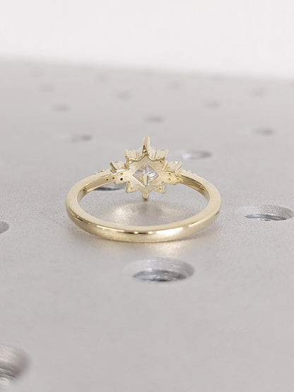 1.2 CT Round Solitaire Moissanite Engagement Ring