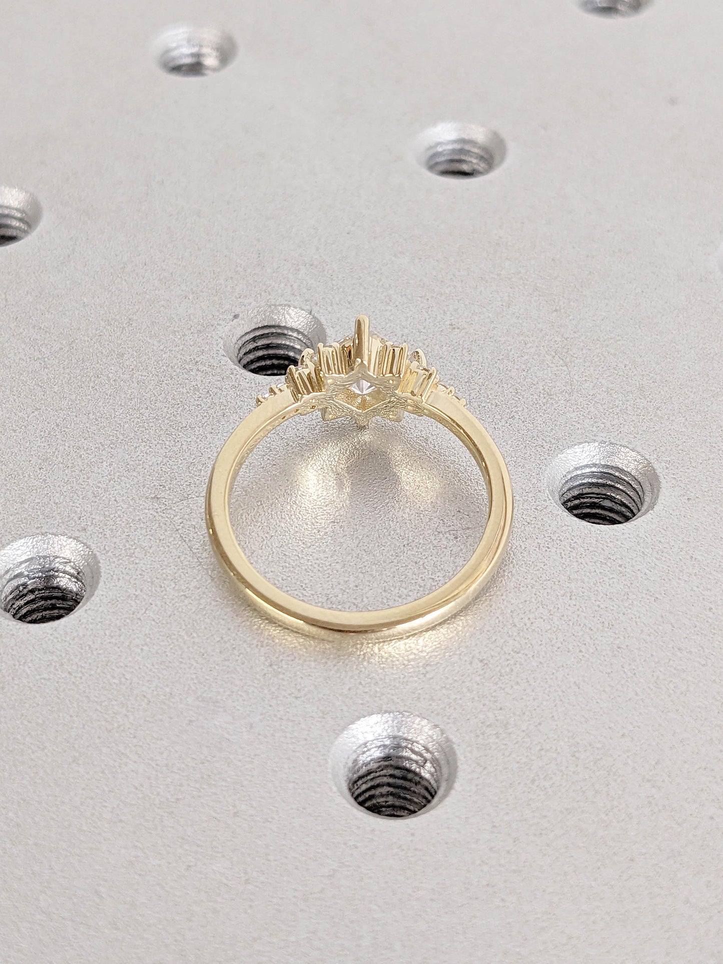 1.2 CT Round Solitaire Moissanite Engagement Ring